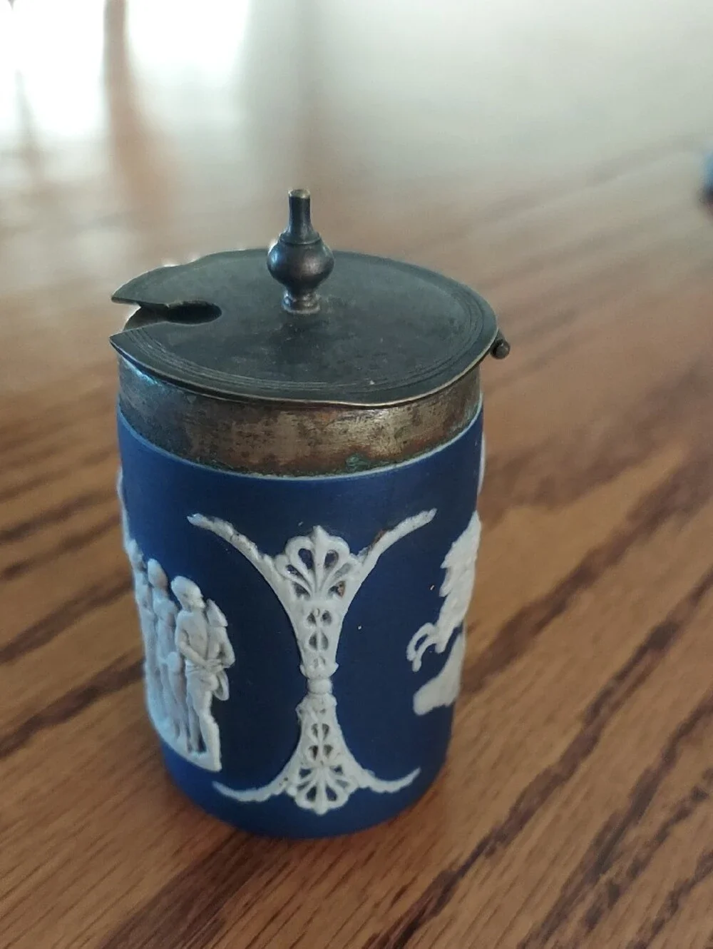 Antique 19th c. Wedgewood Metal Mounted Jasperware